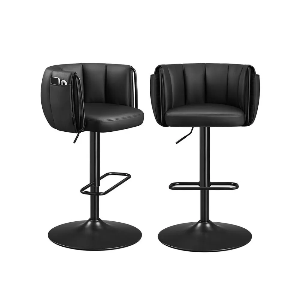 Tabourets de bar 2 places pivotants 360° - Hauteur réglable-SONGMICS HOME Discount