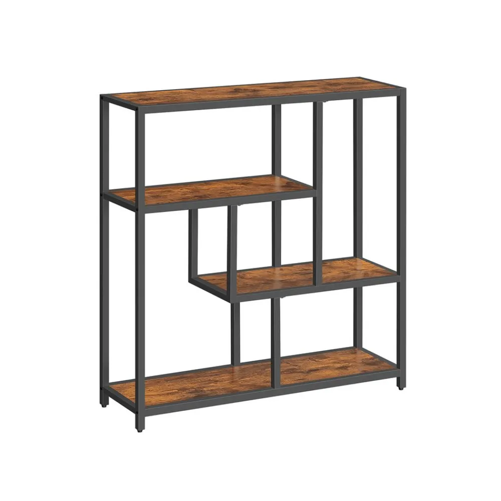 Étagère 4 niveaux transparent et doré clair-SONGMICS HOME Outlet