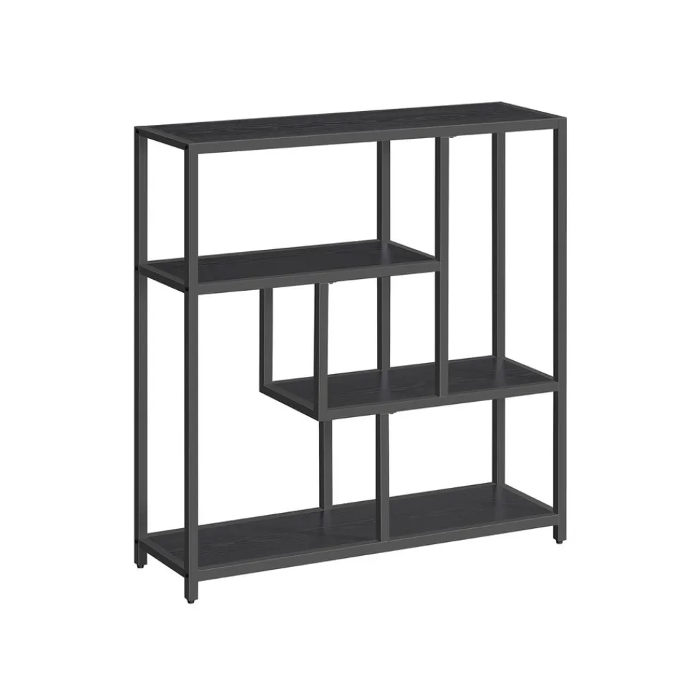 Étagère 4 niveaux transparent et doré clair-SONGMICS HOME Outlet