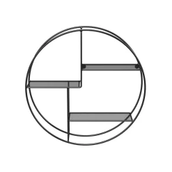 Étagère murale ronde noir-SONGMICS HOME Online