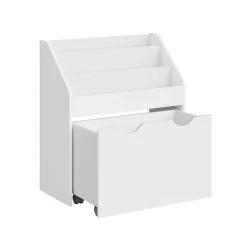 Étagère pour jouets 3 compartiments 1 boîte gris tourterelle-SONGMICS HOME Outlet