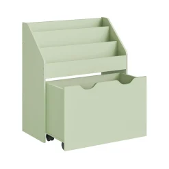 Étagère pour jouets 3 compartiments 1 boîte gris tourterelle-SONGMICS HOME Outlet