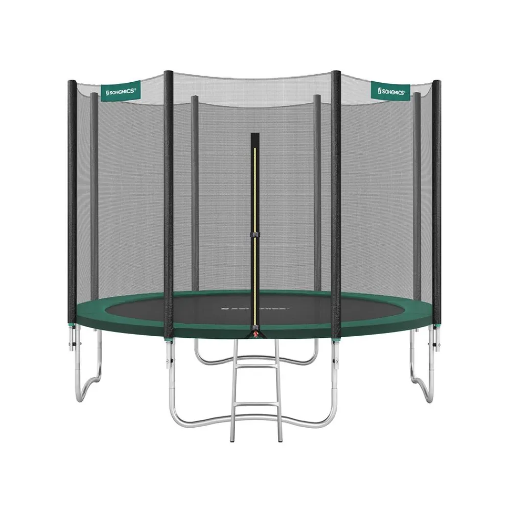Trampoline Ø305 cm bleu avec filet de protection et échelle-SONGMICS HOME New
