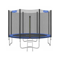 Trampoline Ø305 cm bleu avec filet de protection et échelle-SONGMICS HOME New