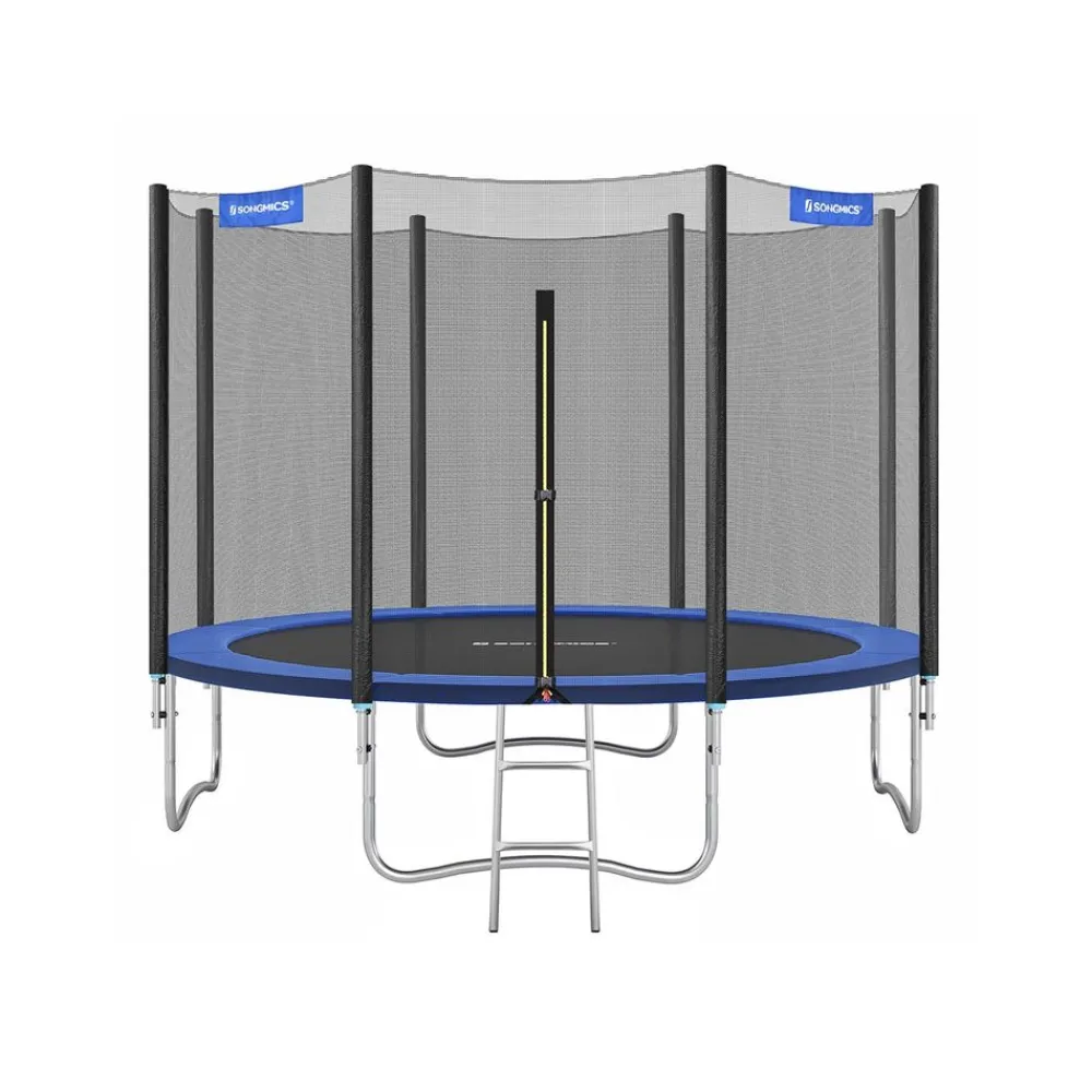 Trampoline Ø305 cm bleu avec filet de protection et échelle-SONGMICS HOME New