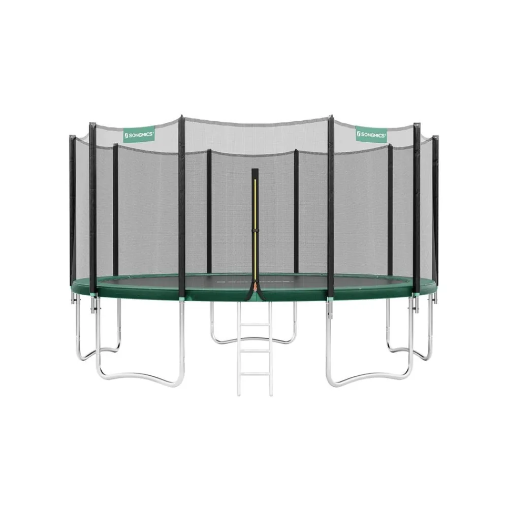 Trampoline Ø305 cm bleu avec filet de protection et échelle-SONGMICS HOME New