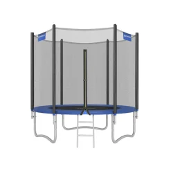 Trampoline Ø305 cm bleu avec filet de protection et échelle-SONGMICS HOME New