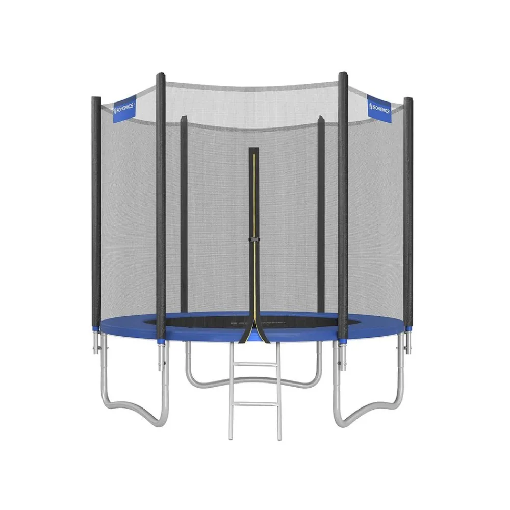 Trampoline Ø305 cm bleu avec filet de protection et échelle-SONGMICS HOME New