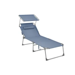 Transat XXL gris anthracite-SONGMICS HOME