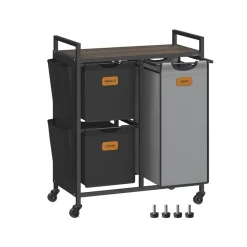 VASAGLE Panier à Linge 3 Compartiments 100 L-SONGMICS HOME Online