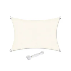 Voile d'ombrage Gris Clair-SONGMICS HOME