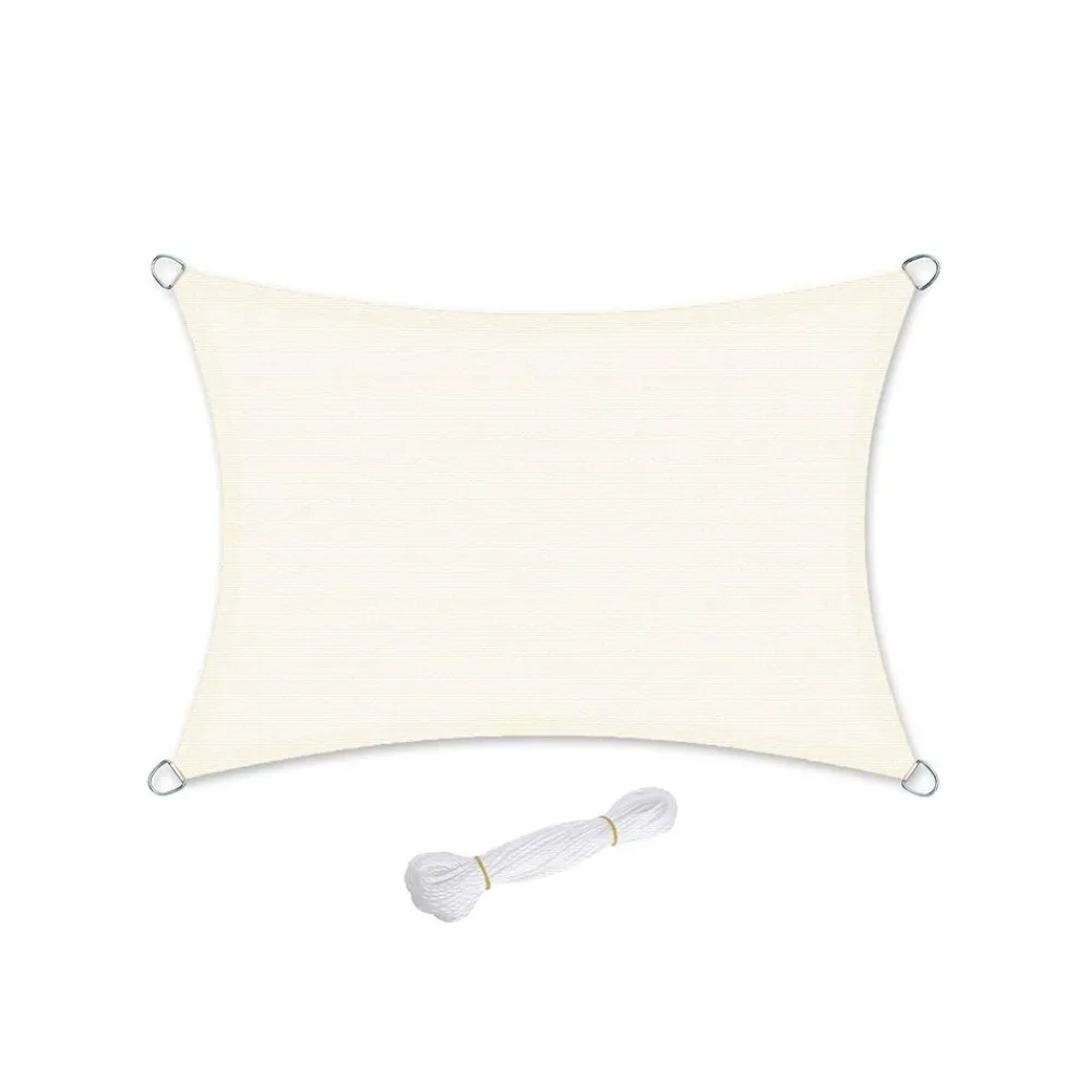 Voile d'ombrage Gris Clair-SONGMICS HOME